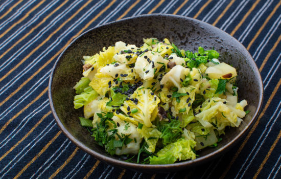 Köögivilja wok Savoy kapsa, lillkapsa, kartuli ja seentega